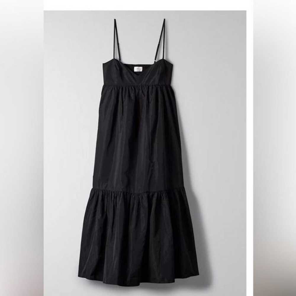Wilfred x Aritzia Parable Flowy Black Dress Size … - image 4