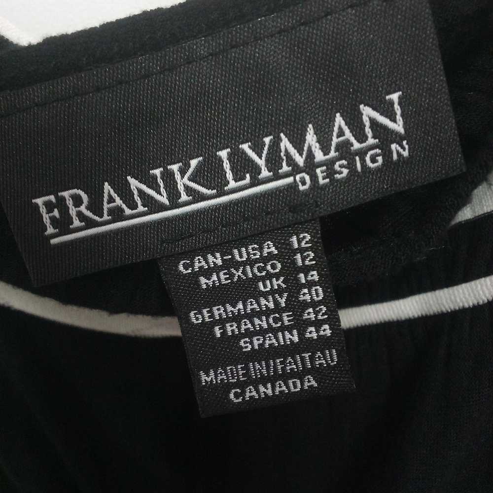 Frank Lyman size lrg black and white - image 2