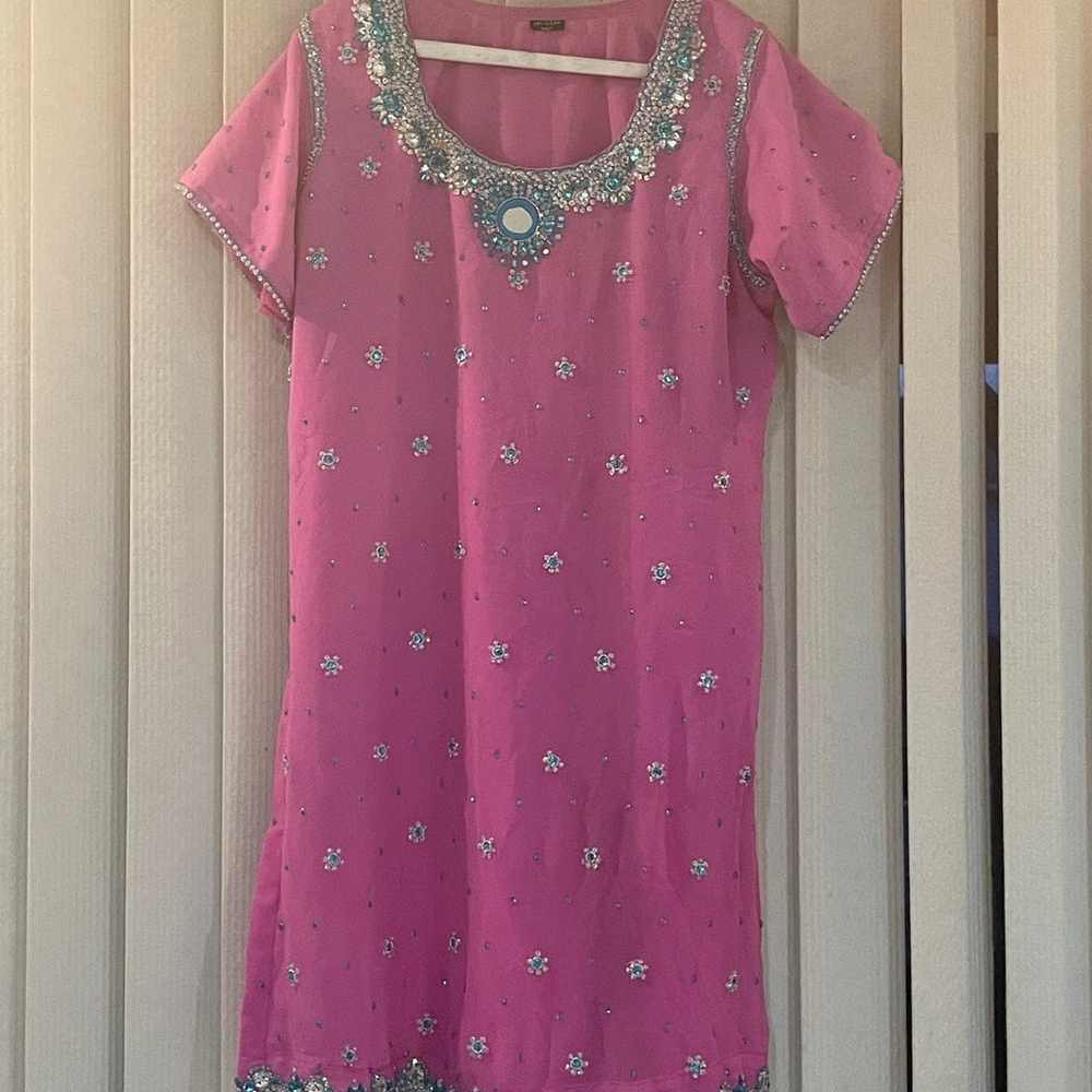 Selling pink pajami suit - image 1