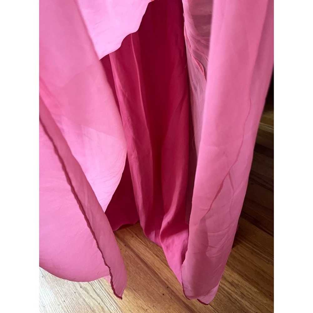 Vintage 60s Pink Ethereal Chiffon Drapey Sleevele… - image 4