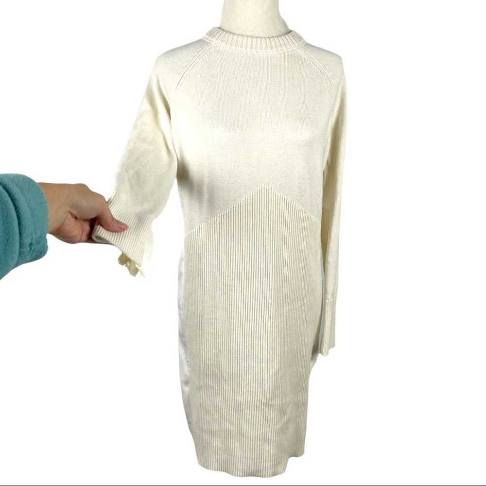 Athleta Mesa Hybrid Sweater Dress in Dove White M… - image 9