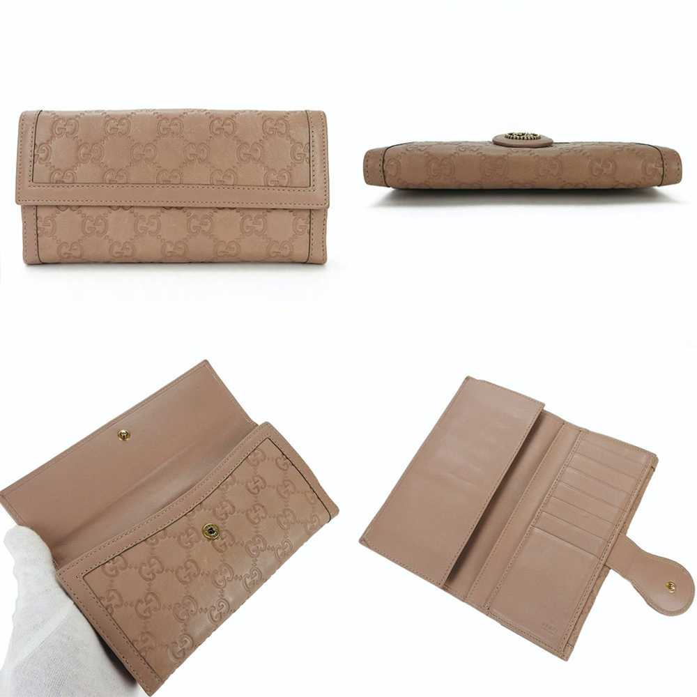 Gucci Gucci W long wallet bi-fold Guccisima GG pi… - image 3
