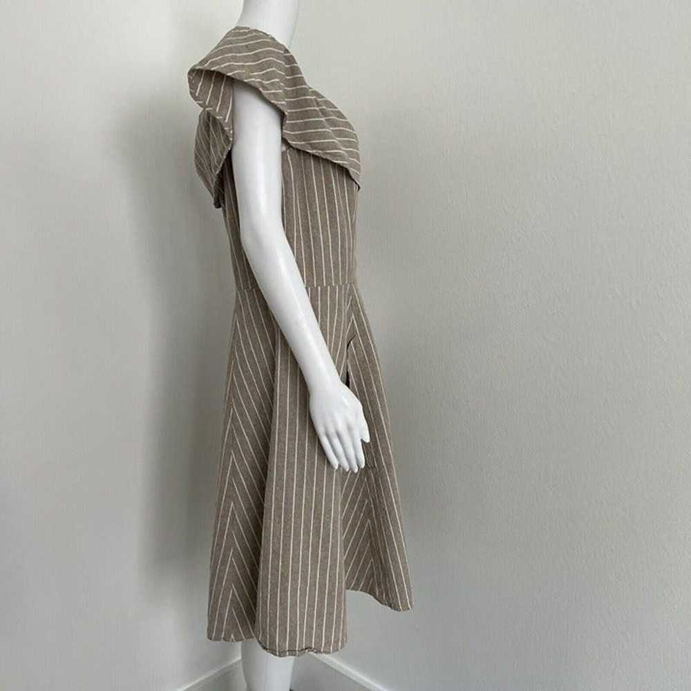 Saks 5th Ave Dress Plus Size 14 Beige Stripe Naut… - image 6