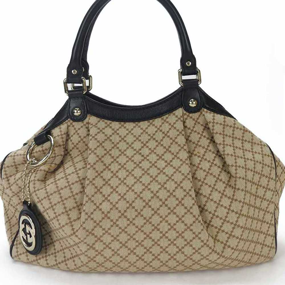 Gucci Gucci Handbag GUCCI 211944 Diamante Canvas … - image 1