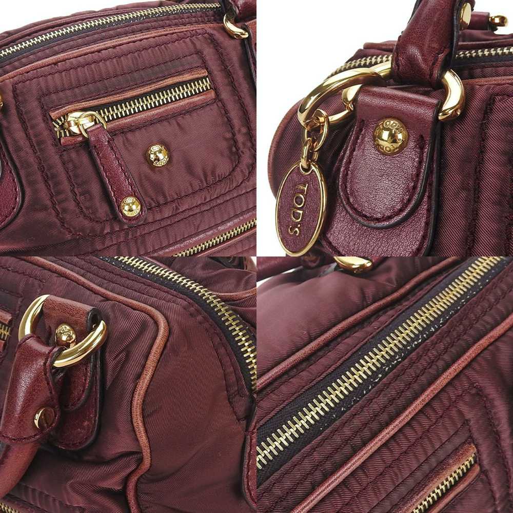 Tod's TOD'S 2way handbag shoulder nylon leather r… - image 7