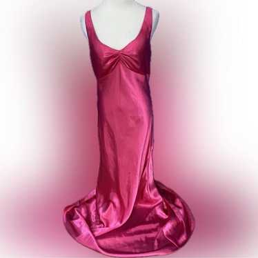 Betsy & Adam Hot Pink Prom Dress (SEE MEASUREMENT… - image 1