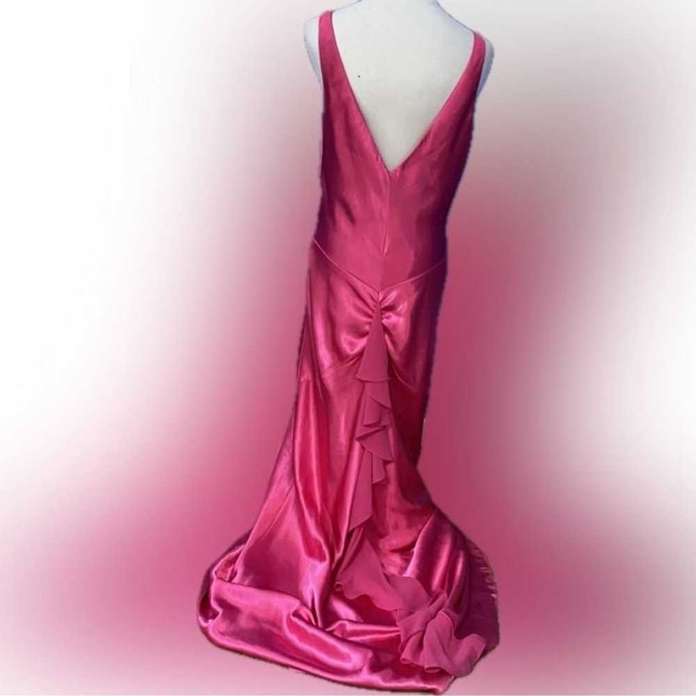 Betsy & Adam Hot Pink Prom Dress (SEE MEASUREMENT… - image 2