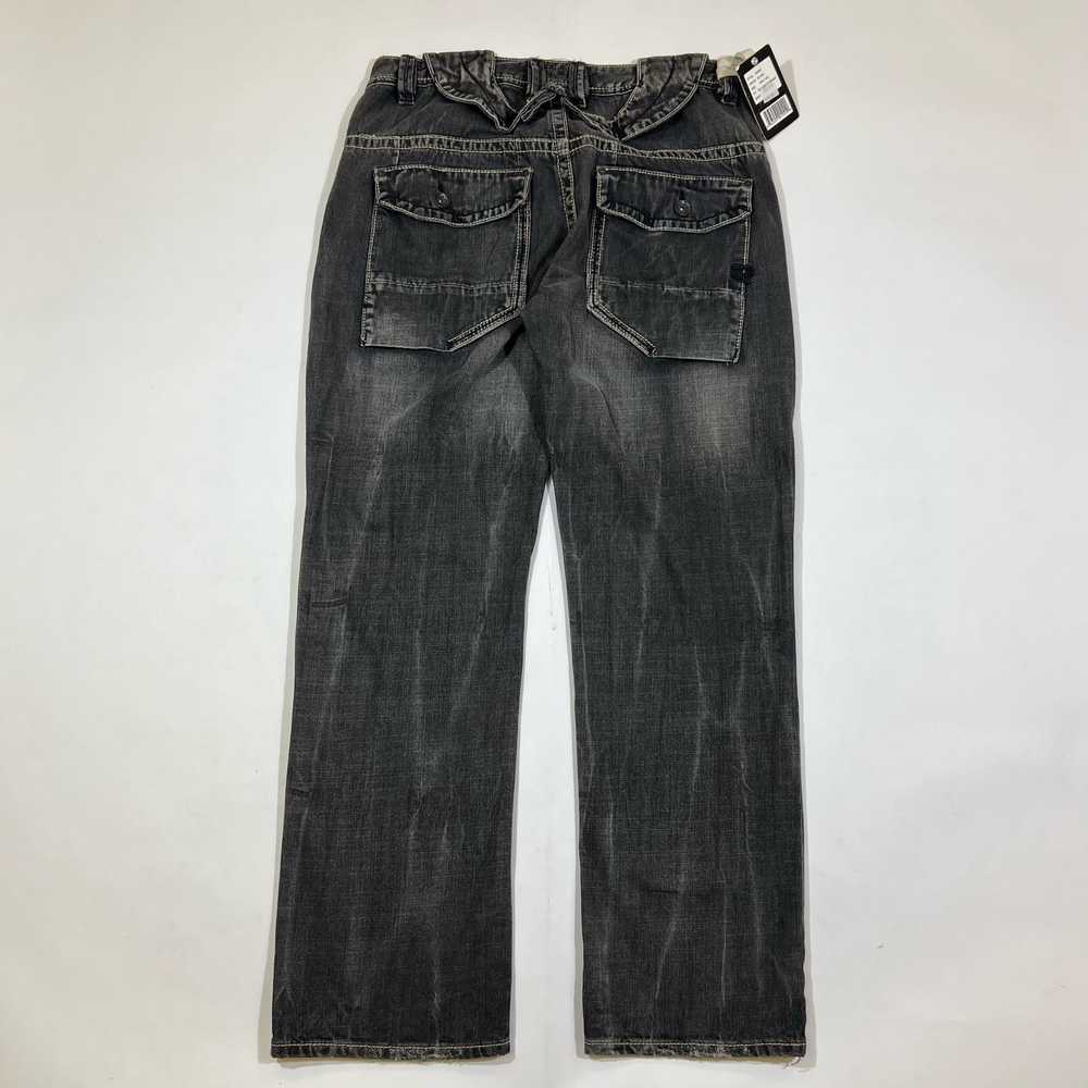 Other Y2k grunge cyber goth washed jeans faded af… - image 2