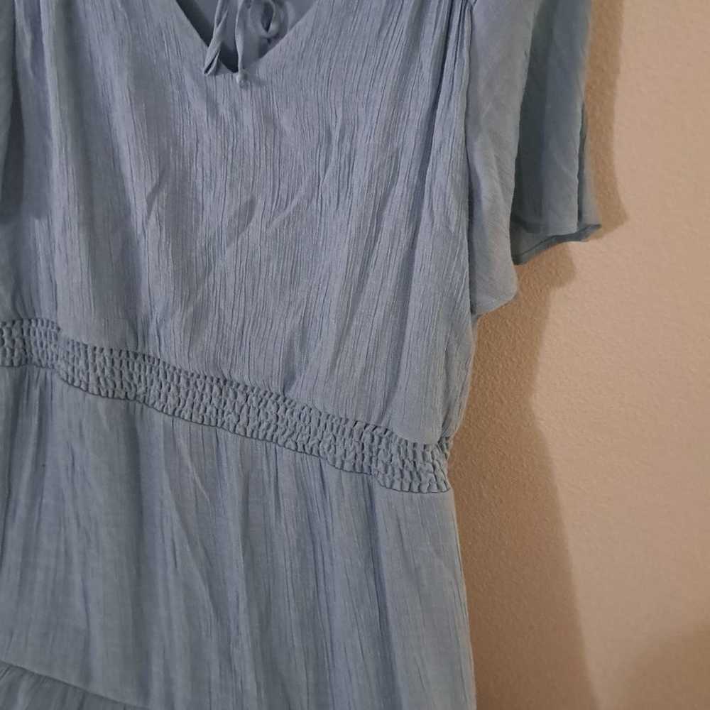 Yarn & Sea • Baby Blue Mini Dress Flowy Fit & Fla… - image 5