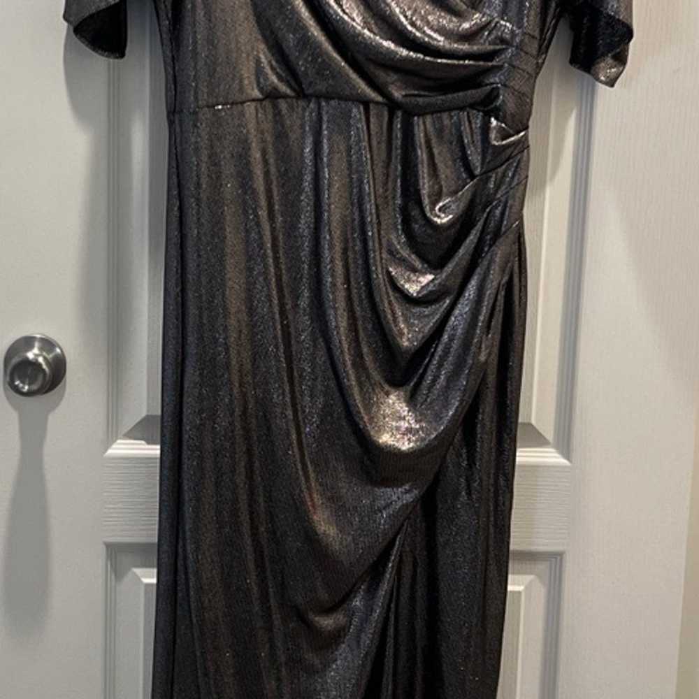 Eliza J Shimmer Dress with Slit - image 1