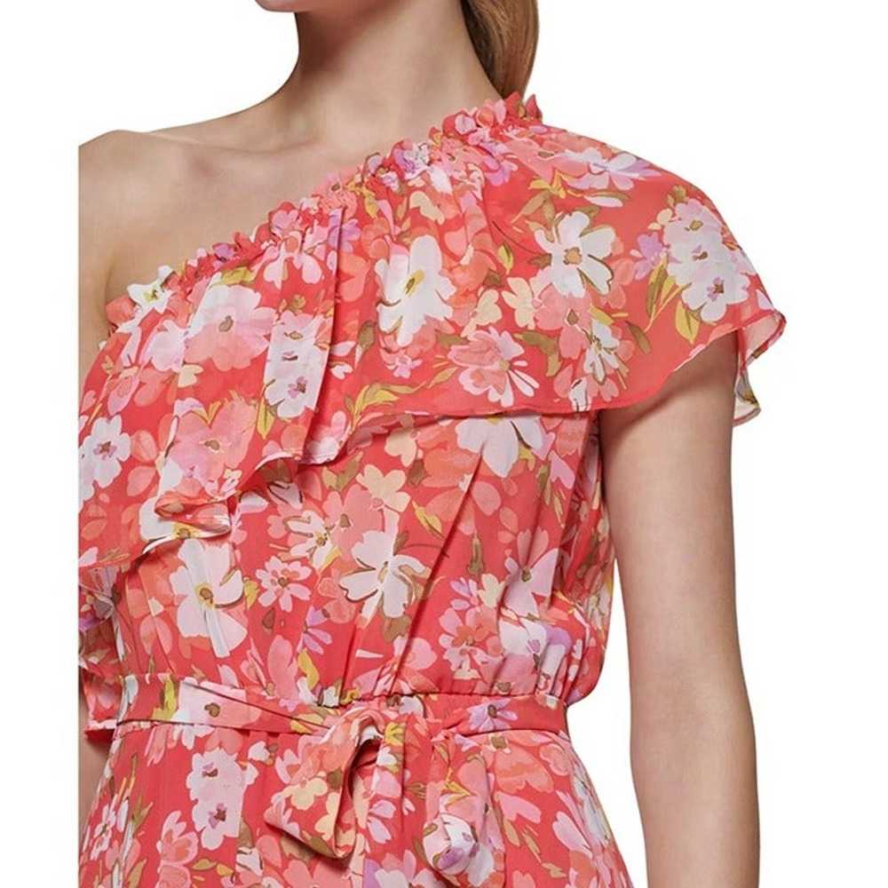 VINCE CAMUTO Women's Floral Print One Shoulder Ru… - image 3