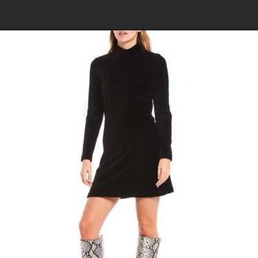 Gianni Bini Velvet black long sleeve, short dress… - image 1