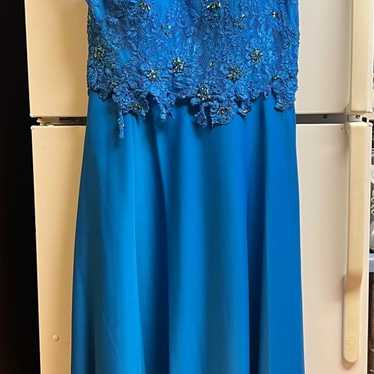 Blue Sequin Formal Dress