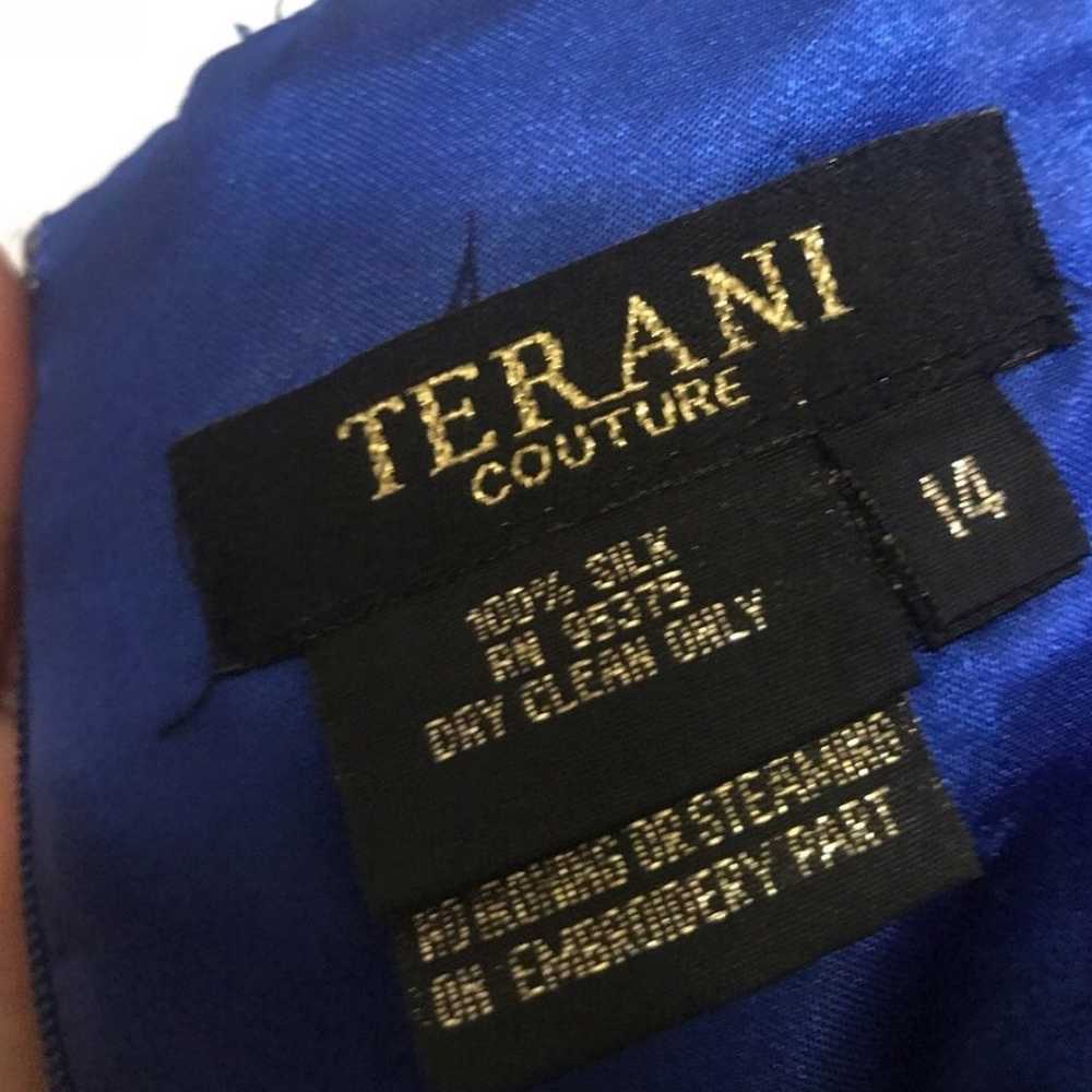 Terani courure 100% Silk Dress Sz 14 - image 4