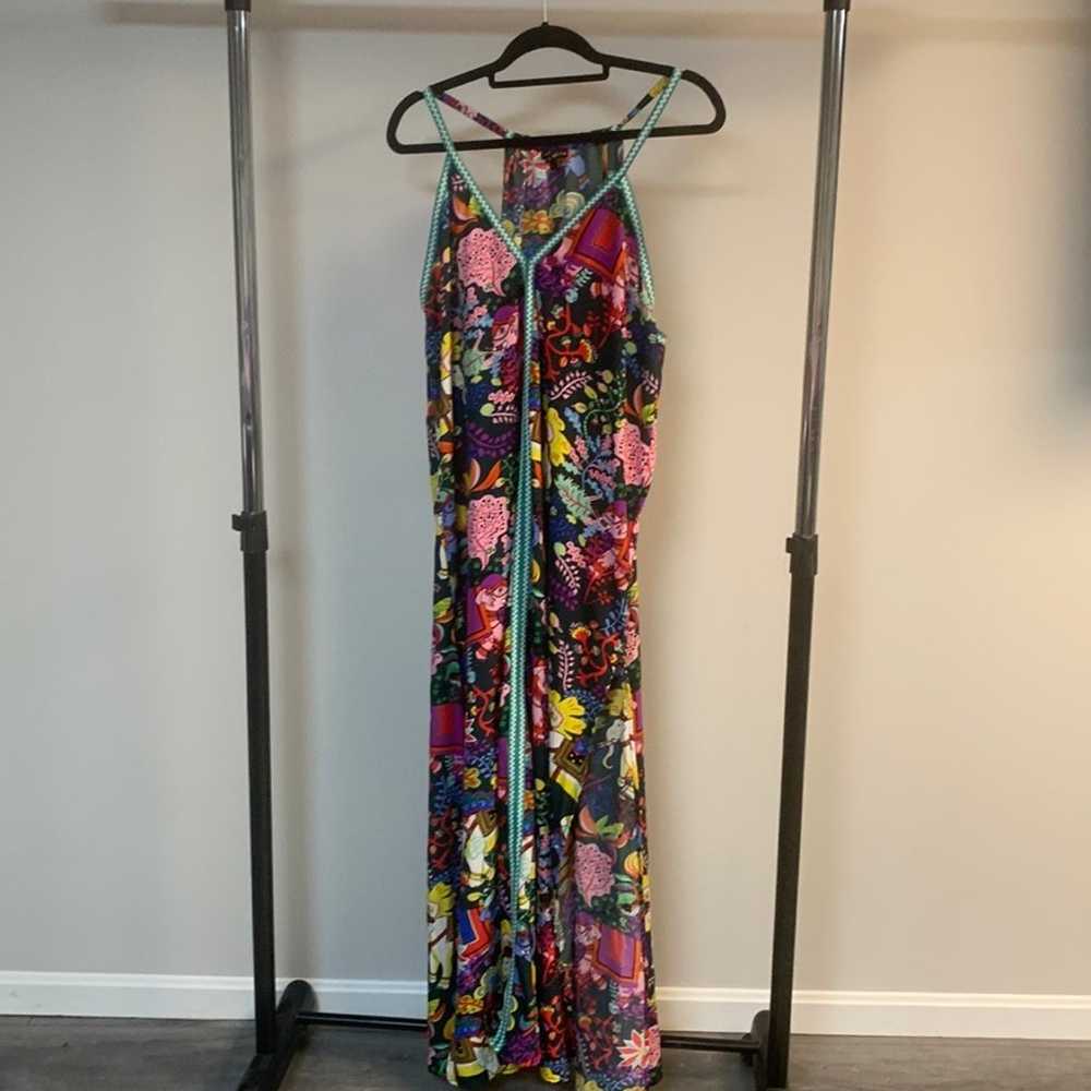 America & Beyond Elephant Print Maxi Dress Size XL - image 1