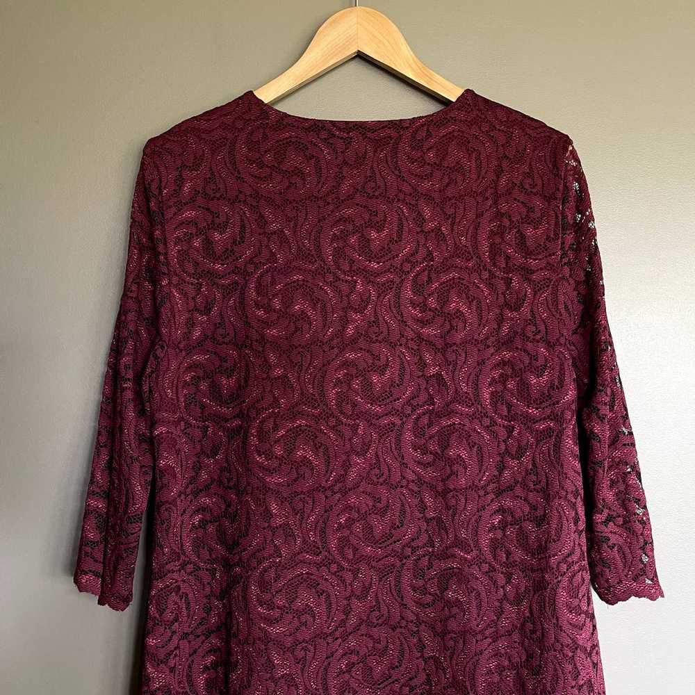 Garnet Hill Three-Quarter-Sleeve Lace Dress Size … - image 10