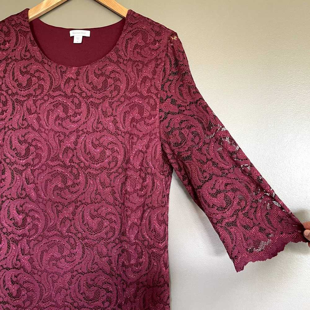 Garnet Hill Three-Quarter-Sleeve Lace Dress Size … - image 12