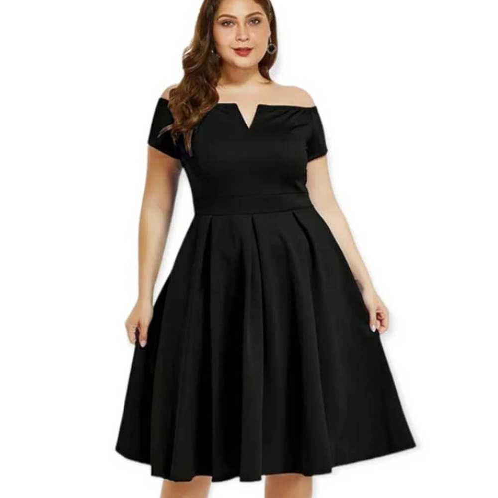 Lalagen NWT Rose Stripe Fit & Flare Scuba Dress XL - image 9