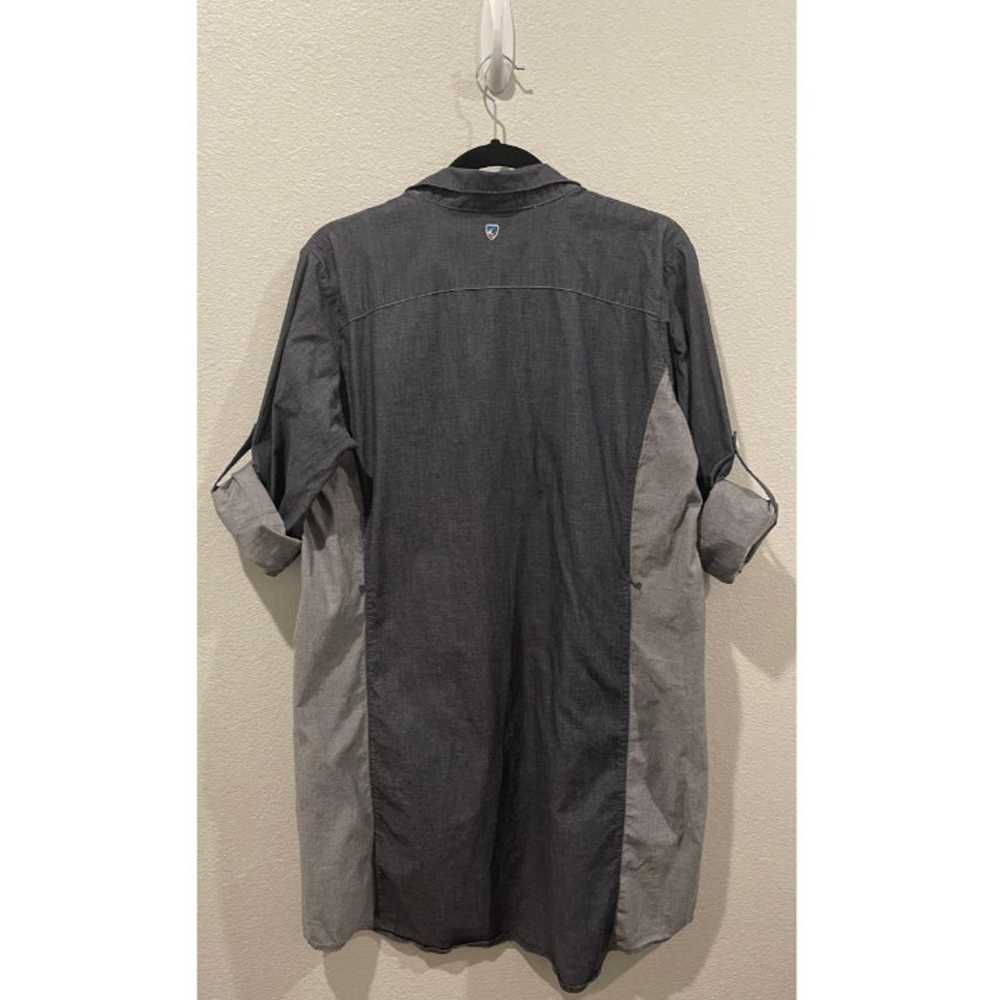 KUHL Kiley Chambray Gray Shirt Dress - image 8