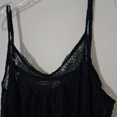 DKNY Jeans • Black Sheer Lace Mini Dress Lingerie 