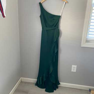 One shoulder David Bridal dress