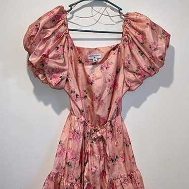 loveshackfancy pink dress size 2