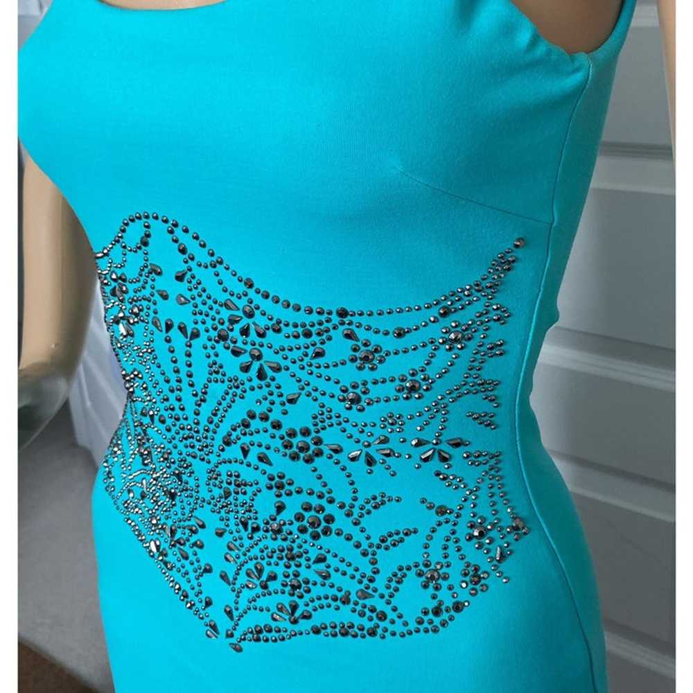 Bebe turquoise studded dress - image 2