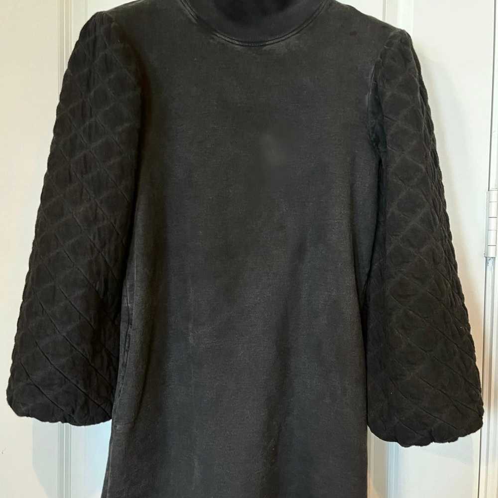 Something Navy Quilted Sleeve Sweatshirt Dress - image 4
