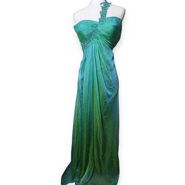 La Femme Formal Iridescent Green Prom Homecoming … - image 1