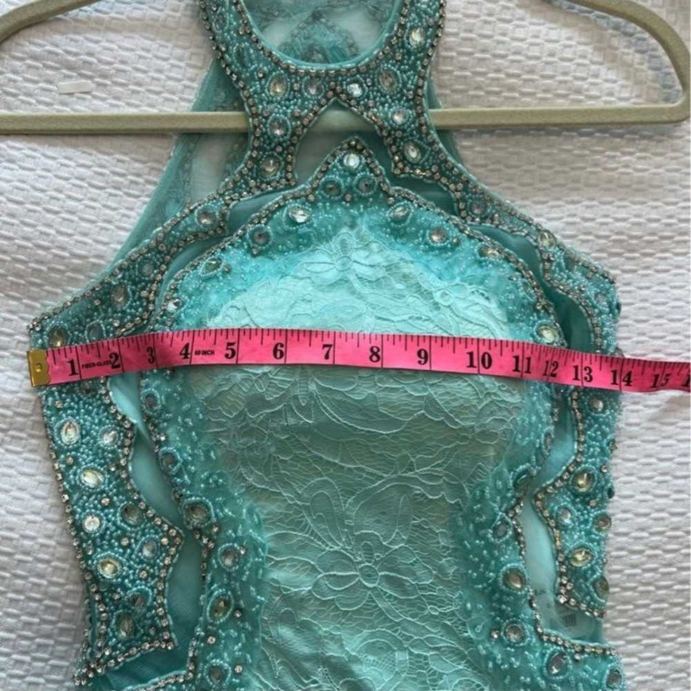 Mint Green Beaded Lace By Nox Anabel Size XS With… - image 11