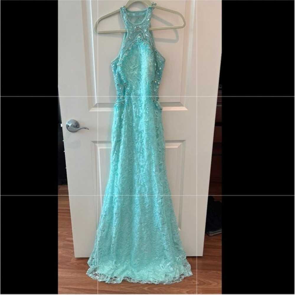 Mint Green Beaded Lace By Nox Anabel Size XS With… - image 2