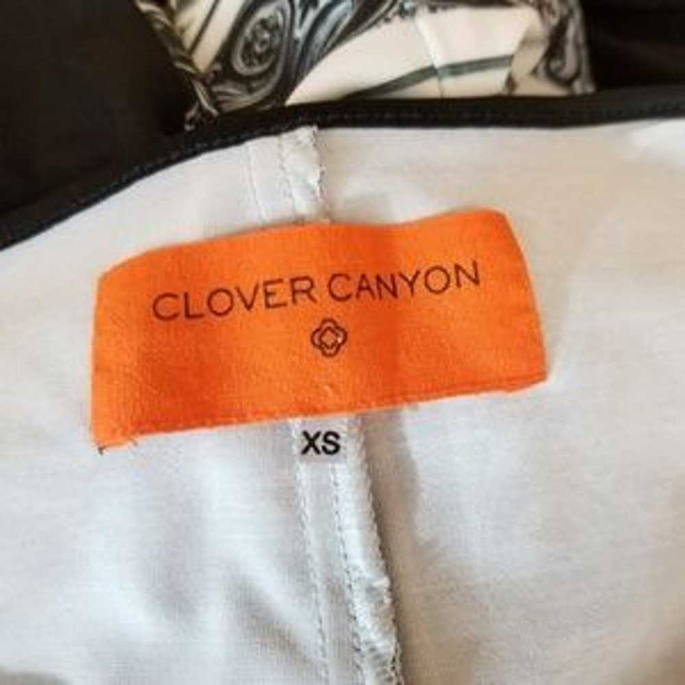 Clover Canyon black white marble dress - image 8