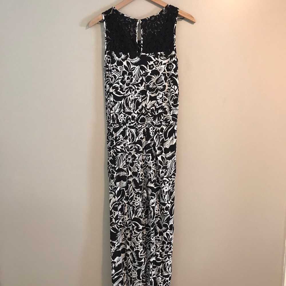 Ivanka Trump Black White Lace Jumpsuit - image 11