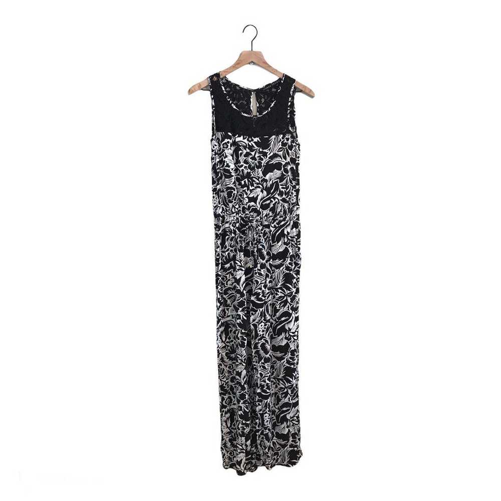 Ivanka Trump Black White Lace Jumpsuit - image 1