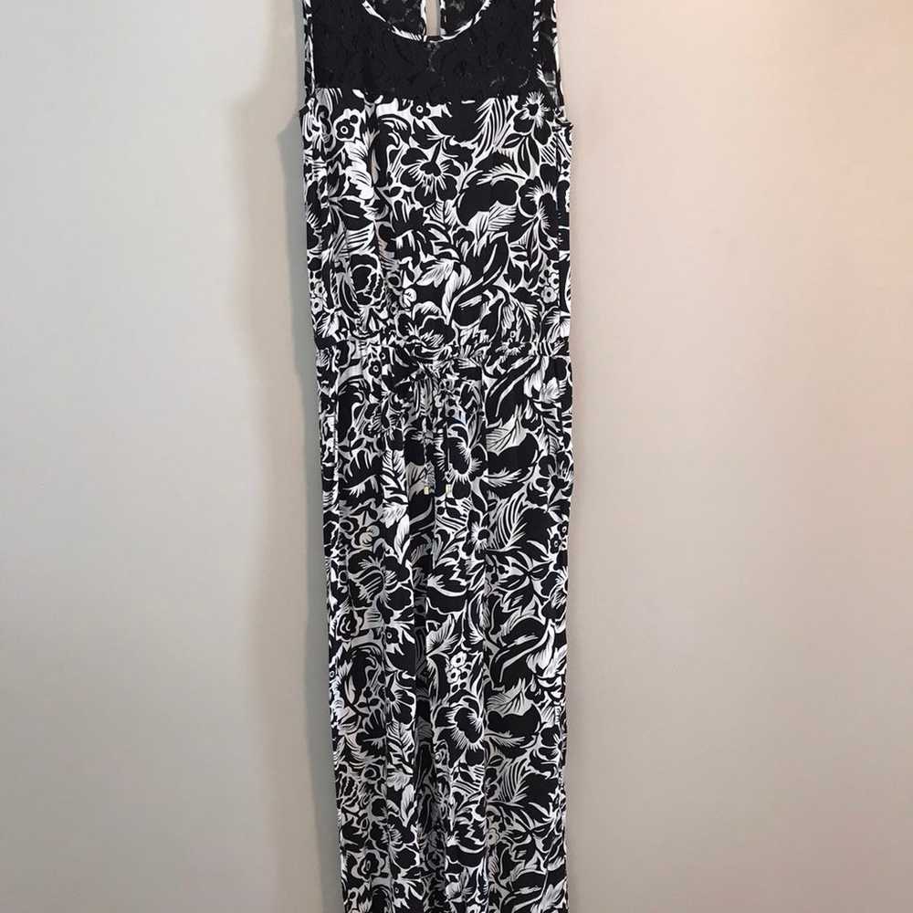 Ivanka Trump Black White Lace Jumpsuit - image 2