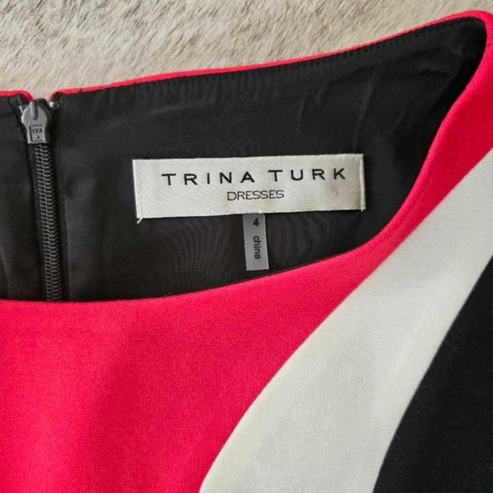 Trina Turk Colorblock White Red Black Sleeveless … - image 5