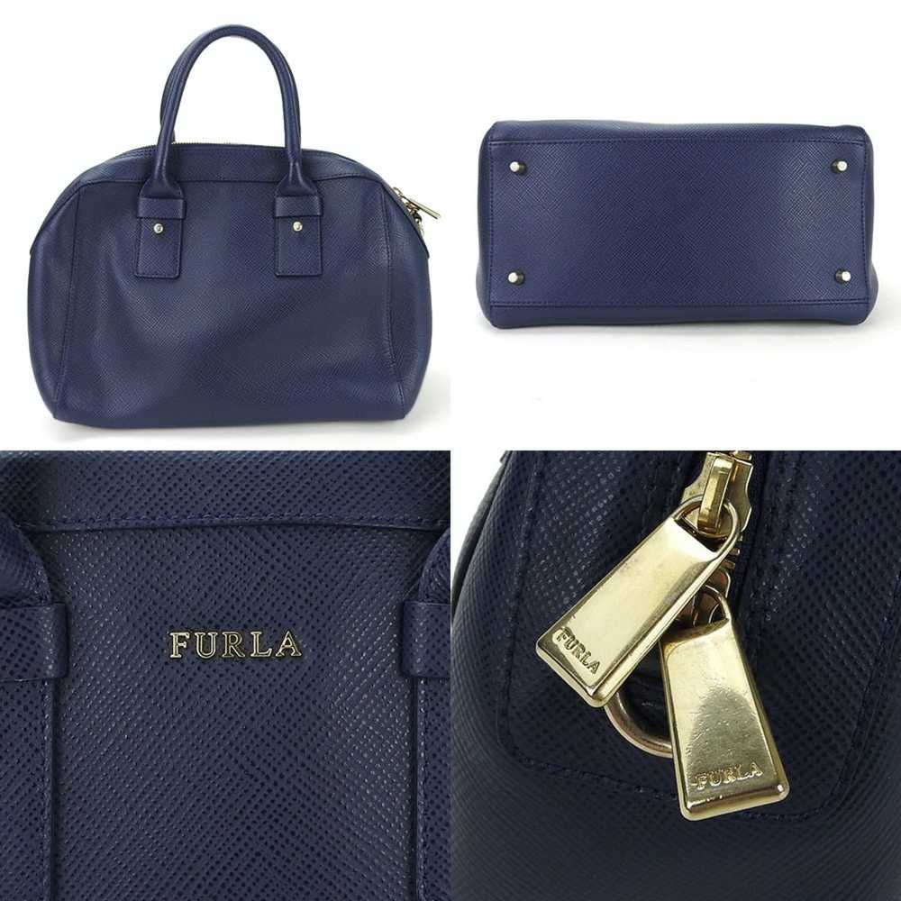 Furla FURLA hand bag shoulder navy ladies - image 4