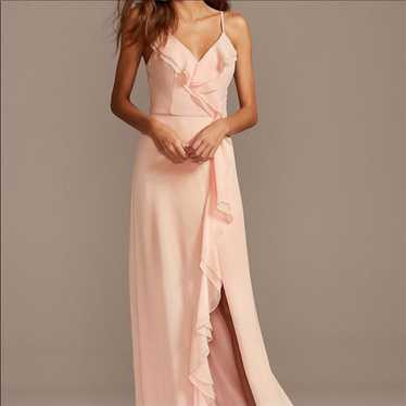 Womens Pale Pink Bridesmaids Dress - image 1