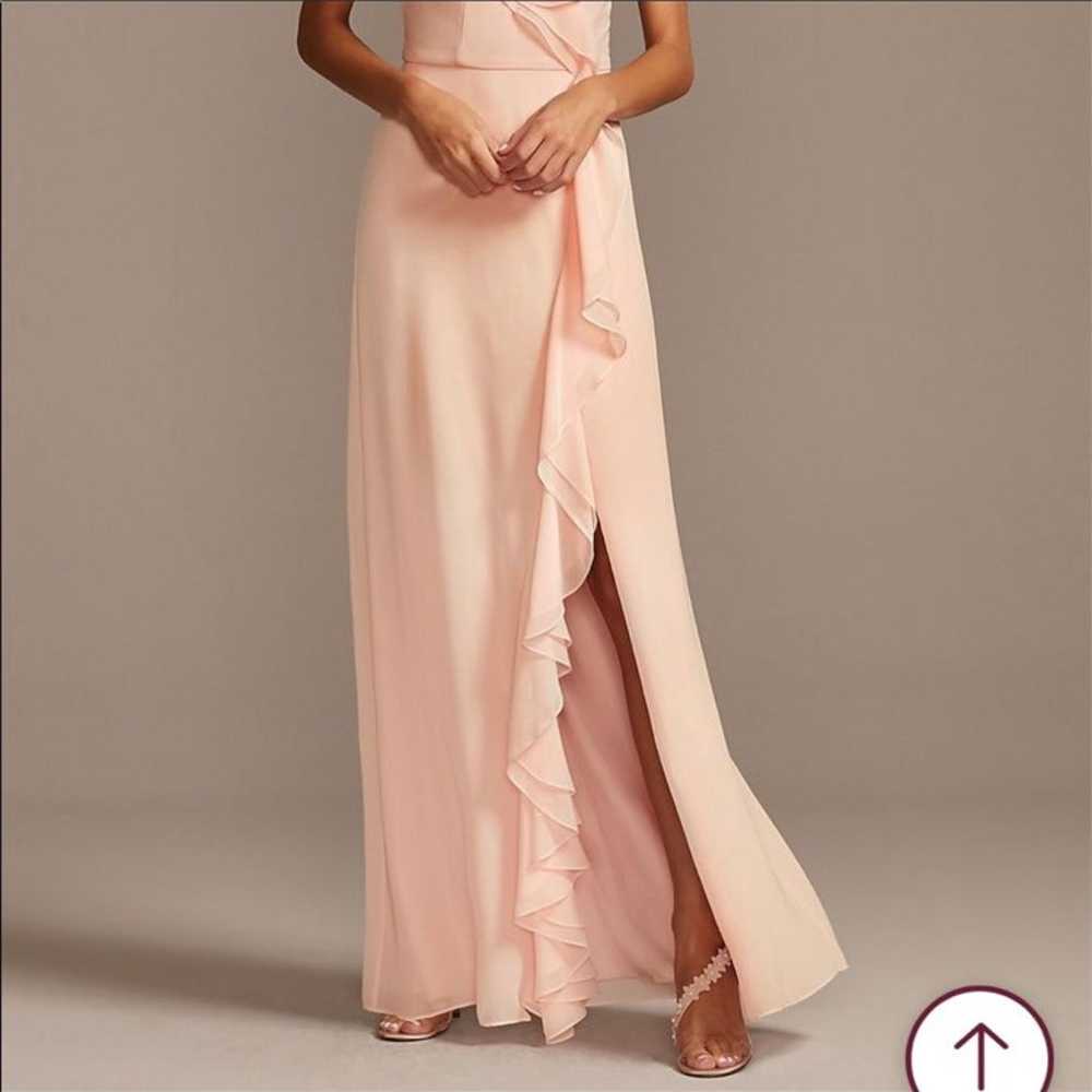 Womens Pale Pink Bridesmaids Dress - image 2