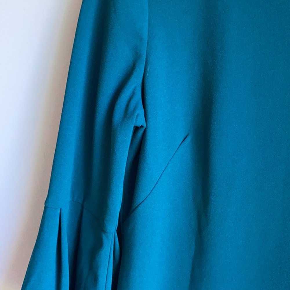 Eliza J Bell Sleeve Dress Teal Size 6 - image 3