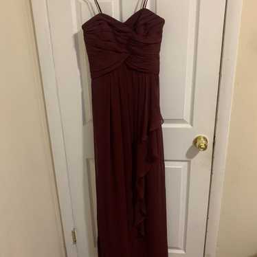 david s bridal maroon dress