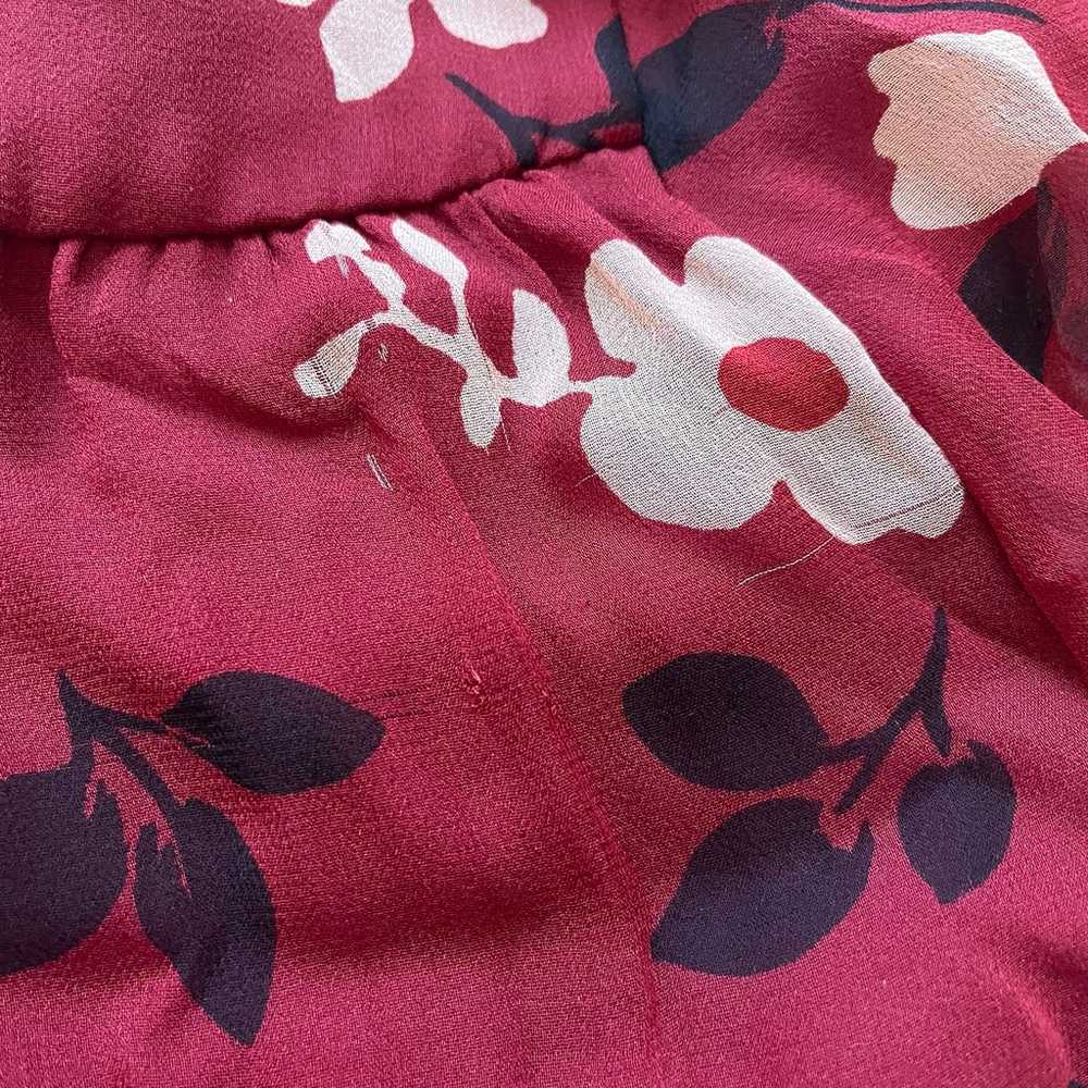 Kate Spade Camelia Chiffon Floral Mini Silk Dress… - image 10