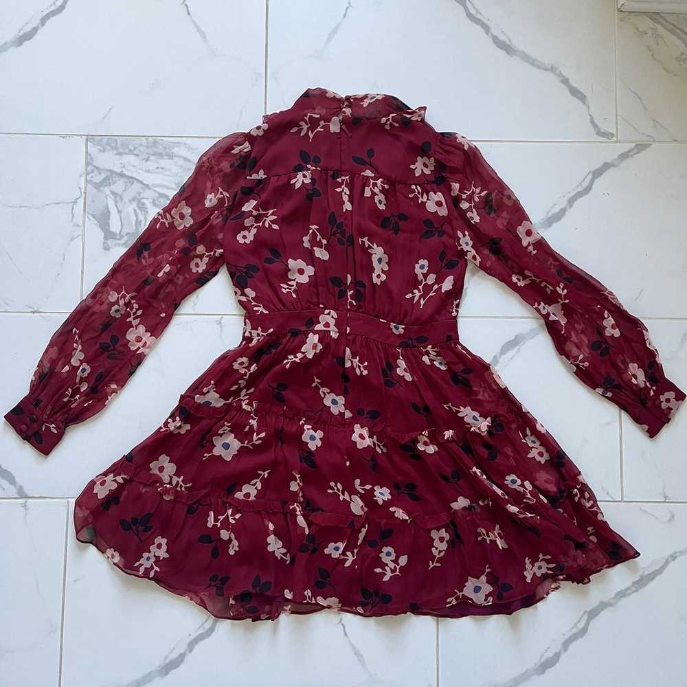 Kate Spade Camelia Chiffon Floral Mini Silk Dress… - image 12
