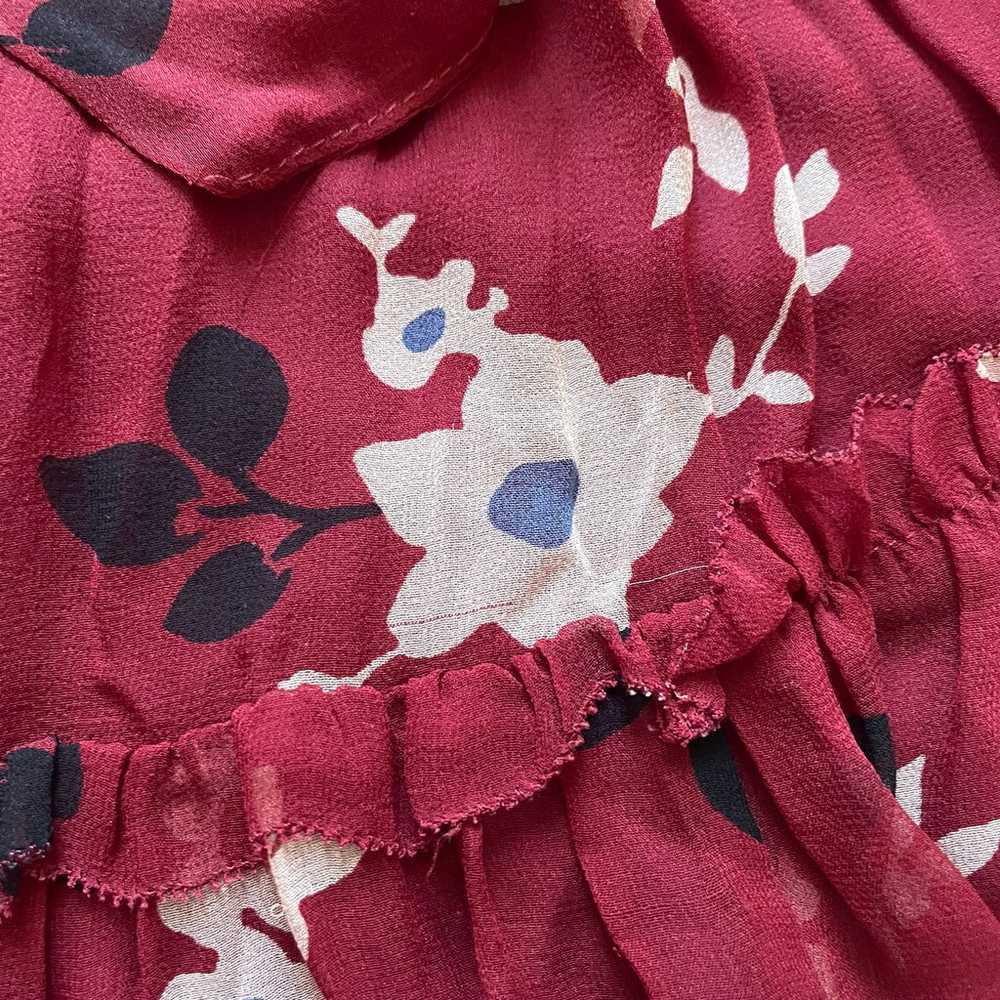 Kate Spade Camelia Chiffon Floral Mini Silk Dress… - image 6