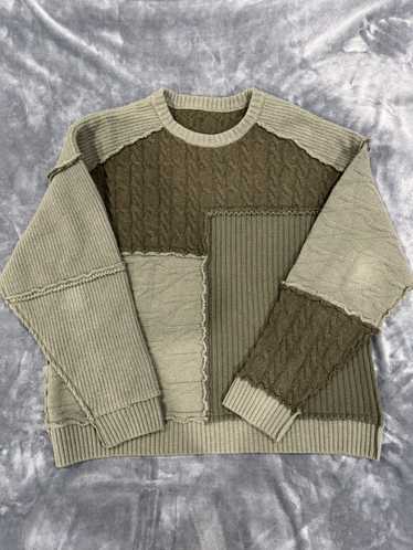 Represent Clo. Wool Patchwork Sweater