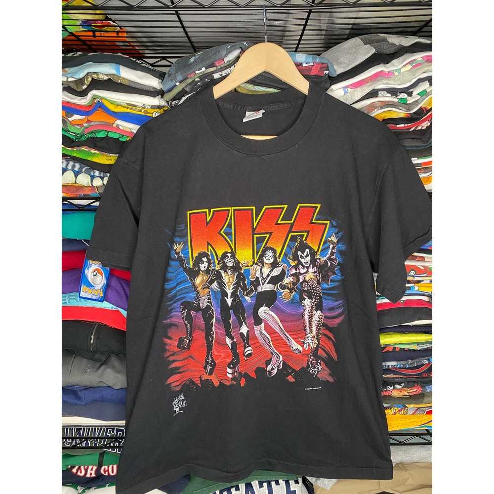Anvil Vintage 90s Kiss 20 Years Tour Men's XL Gra… - image 1