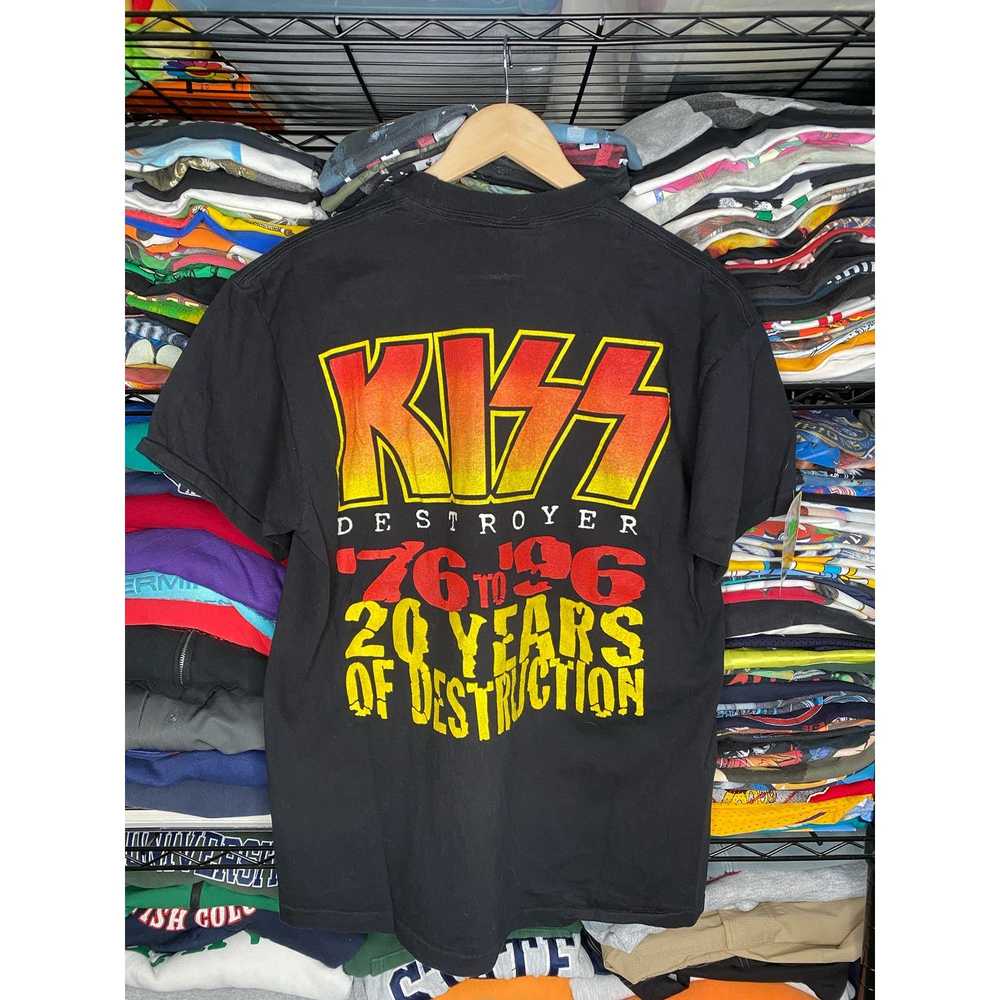 Anvil Vintage 90s Kiss 20 Years Tour Men's XL Gra… - image 4