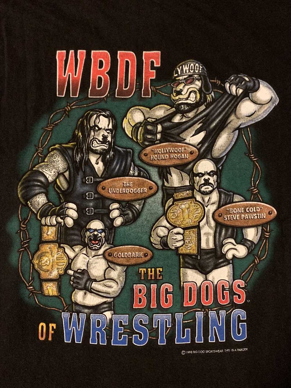 Big Dogs × Vintage Big Dogs “WWE Parody” 1998 - image 1