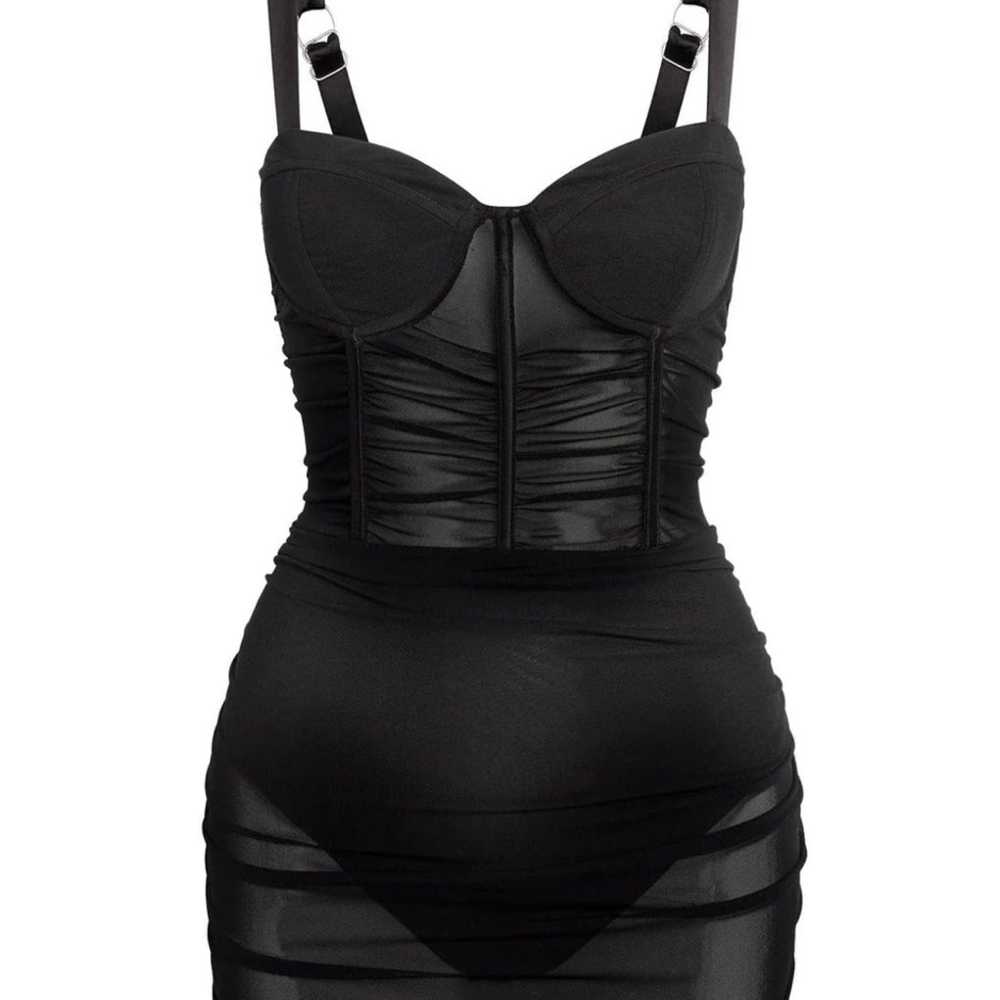 LEAU black miami mesh dress size M - image 2