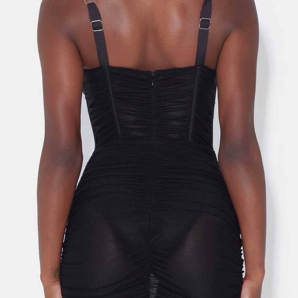 LEAU black miami mesh dress size M - image 3